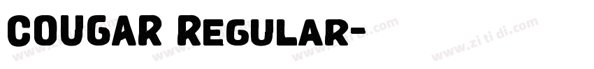 COUGAR Regular字体转换 COUGAR Regular字体转换